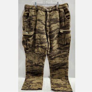Columbia Gallatin Wool Camo Cargo Pants Mens 42 Un-hemmed Heavyweight Hunting